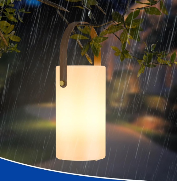 Solar Outdoor Table Lamp Waterproof Portable LED Lantern Rechargeable Wireless Decorative Light for Patio Garden and Camping - Image 2