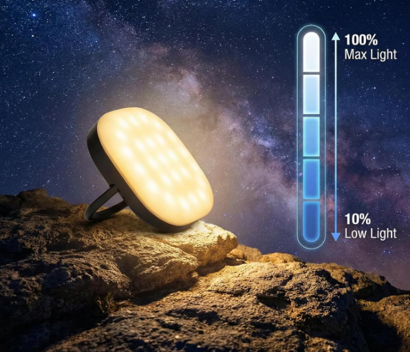 Rechargeable LED Camping Lantern Solar Outdoor Light with Multiple Lighting Modes USB Charging Portable Emergency Flashlight for Camping Hiking and Home Use - Image 2