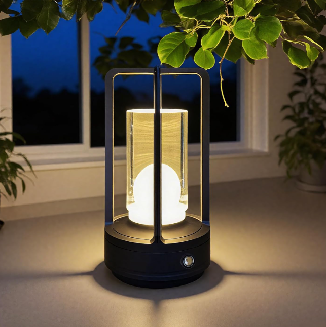Retro Solar Garden Lantern Waterproof Outdoor Decorative Table Light Cordless Rechargeable Lantern for Patio Yard and Garden 2 Pack - Image 2