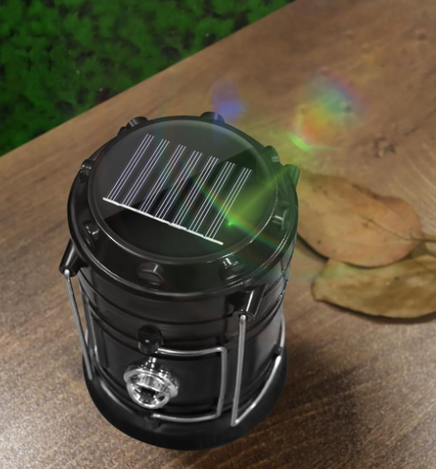 Solar Collapsible Camping Lantern Portable LED Emergency Flashlight USB Rechargeable Tent Light Waterproof Outdoor Survival Light 4 Pack - Image 2