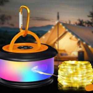 Solar Outdoor Hanging Lantern Waterproof LED Flame Effect Decorative Light Rechargeable Garden Patio Porch Lamp 4 Pack