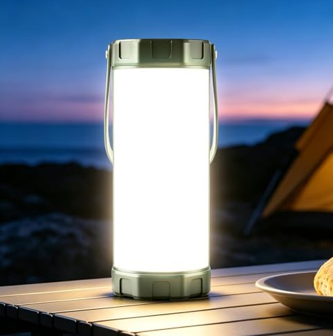 Portable Rechargeable Outdoor Table Lamp LED Night Light Waterproof Cordless Decorative Light with Touch Control for Patio Reading and Camping