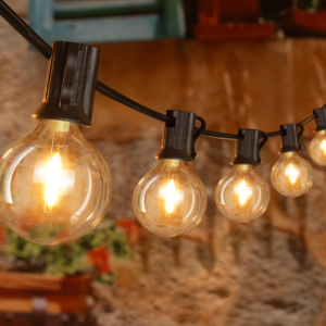 Rechargeable LED Camping String Lights Portable Hanging Fairy Lights with Multiple Lighting Modes for Christmas Patio Party and Outdoor Camping