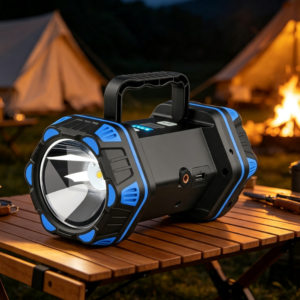 High Brightness Rechargeable LED Camping Lantern Multi Function Outdoor Flashlight Portable Emergency Light for Camping Hiking and Power Outages