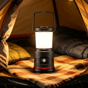Rechargeable LED Emergency Camping Lantern with Warm White Red Light Modes Portable Outdoor Light with Handle for Camping and Home Backup