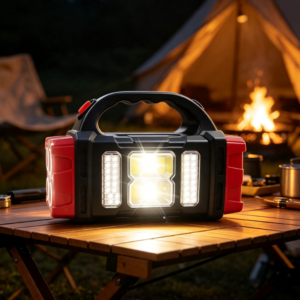 Solar USB Rechargeable Handheld Camping Lantern Portable LED Work Light Outdoor Emergency Flashlight for Hiking and Camping